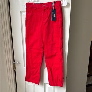VINEYARD VINES~NWT~Size 10~Lighthouse Red Corduroy Breaker Pants